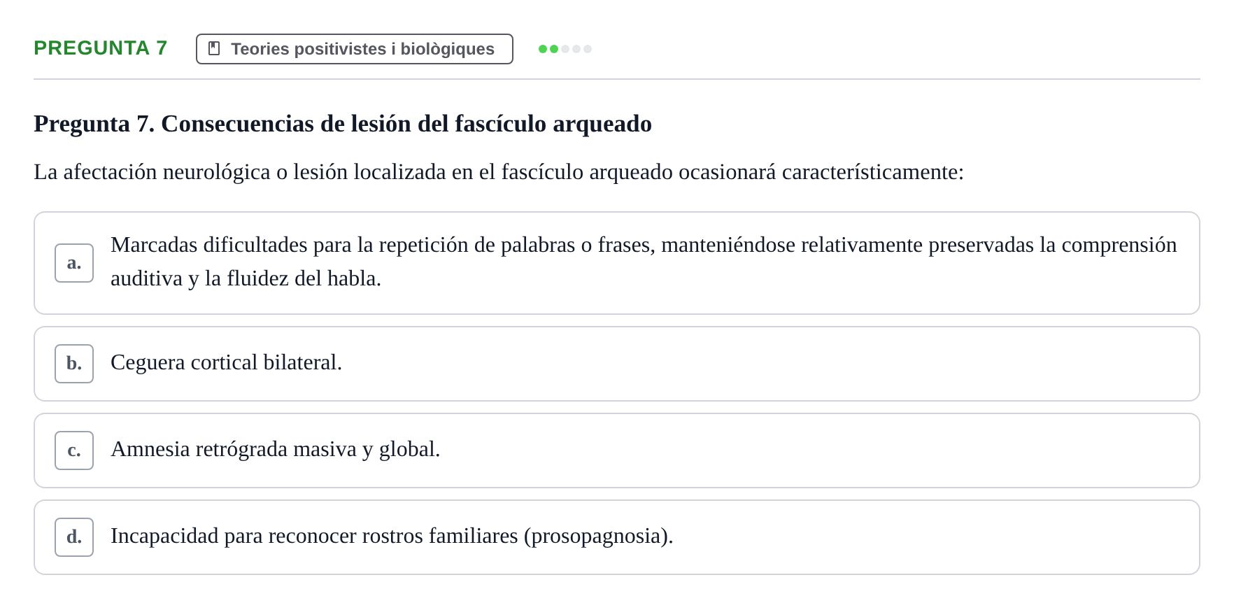 Enunciado: Pregunta 7