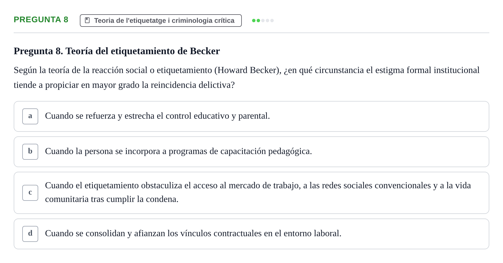 Enunciado: Pregunta 8