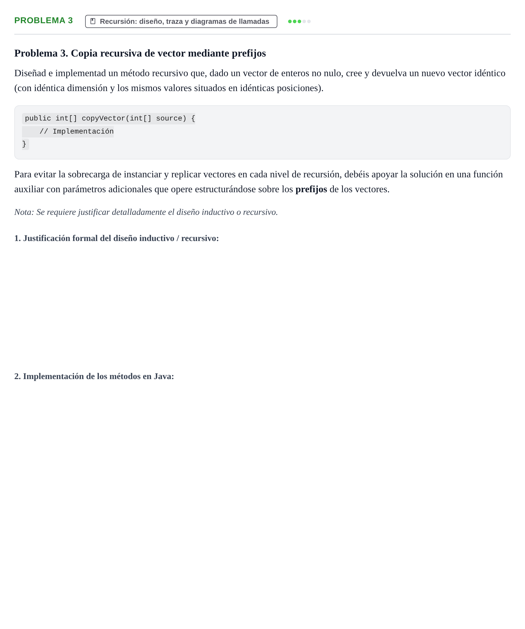 Enunciado: Problema 3 · Programació II UDL 2012