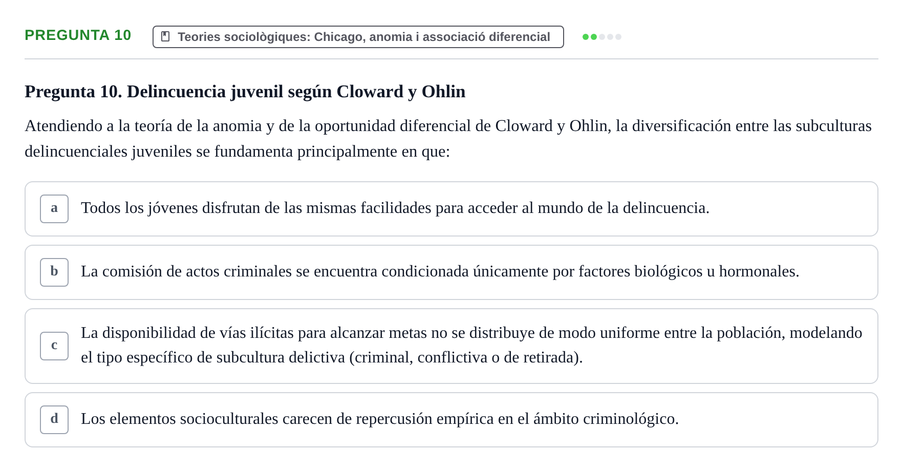 Enunciado: Pregunta 10