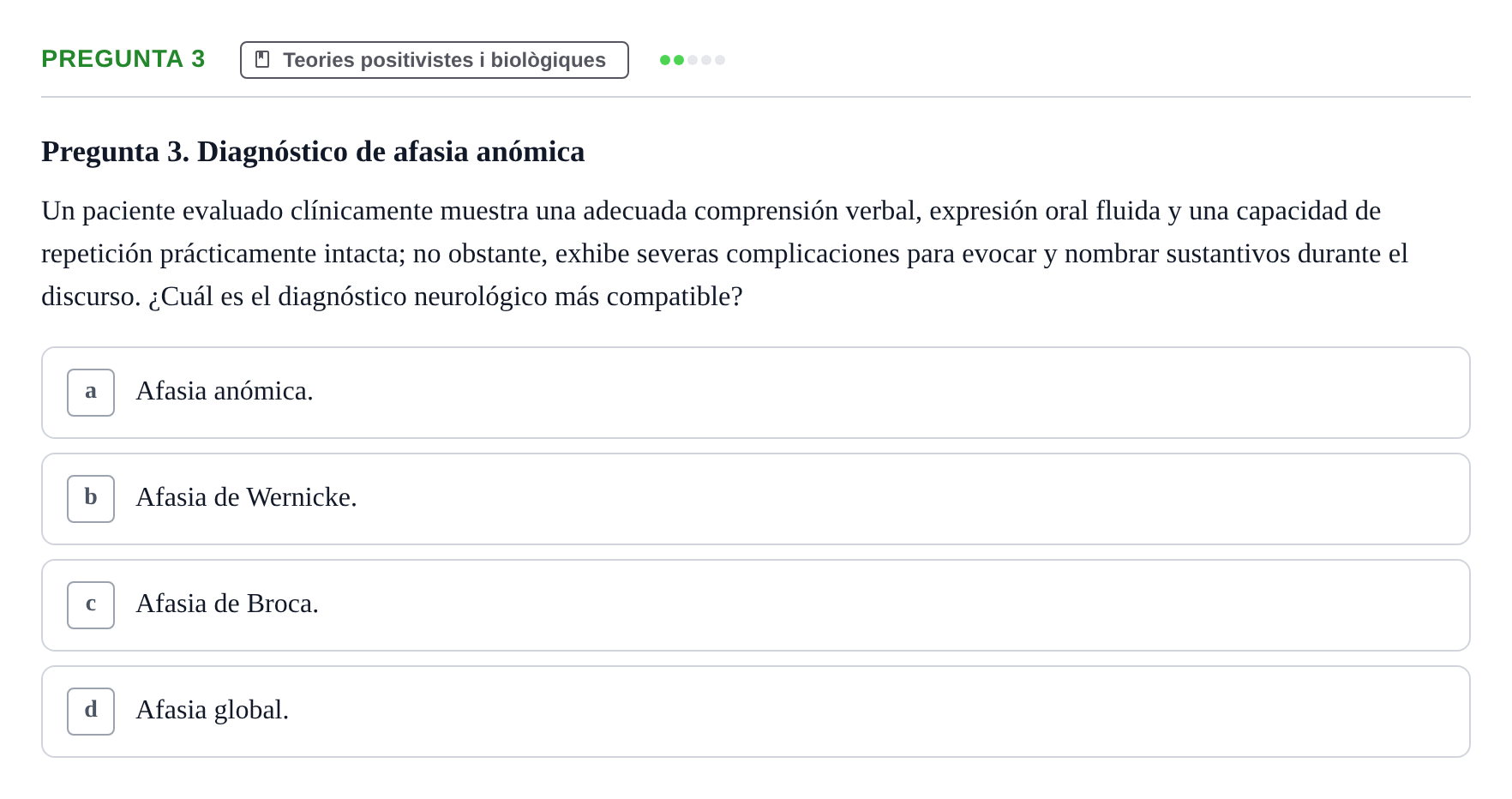 Enunciado: Pregunta 3