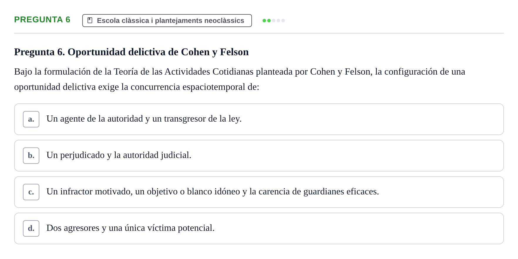 Enunciado: Pregunta 6