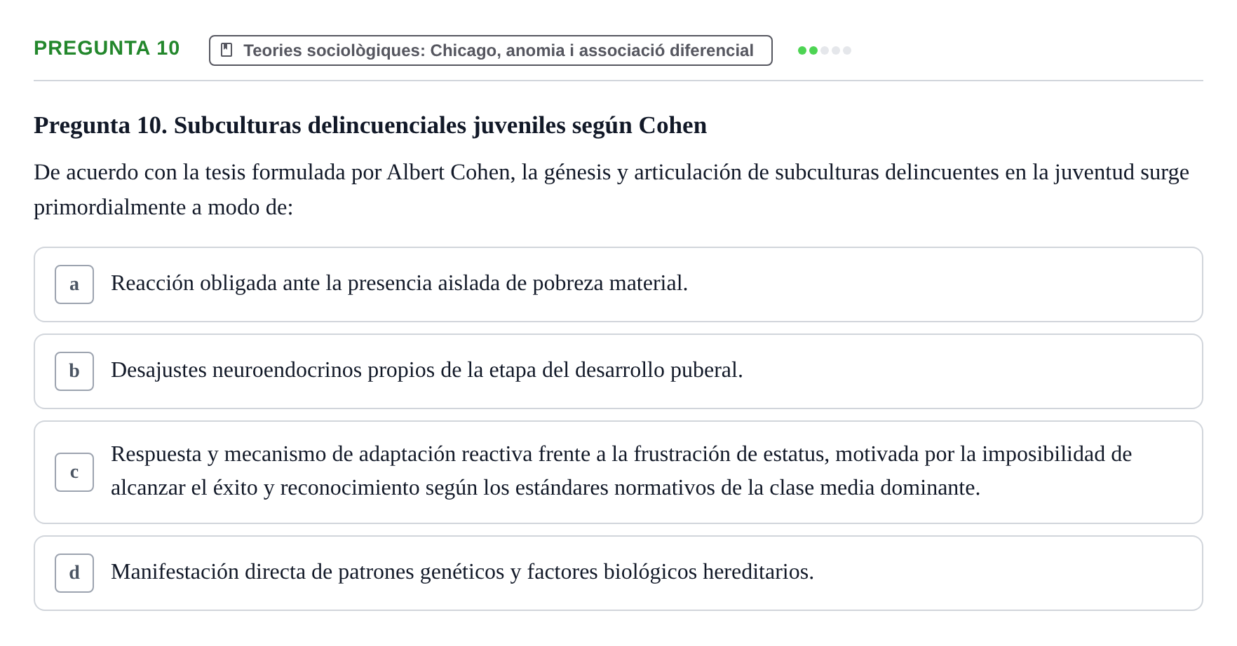 Enunciado: Pregunta 10