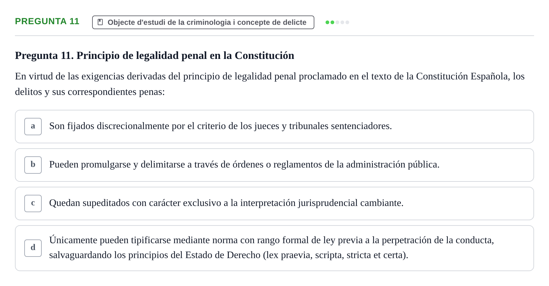 Enunciado: Pregunta 11
