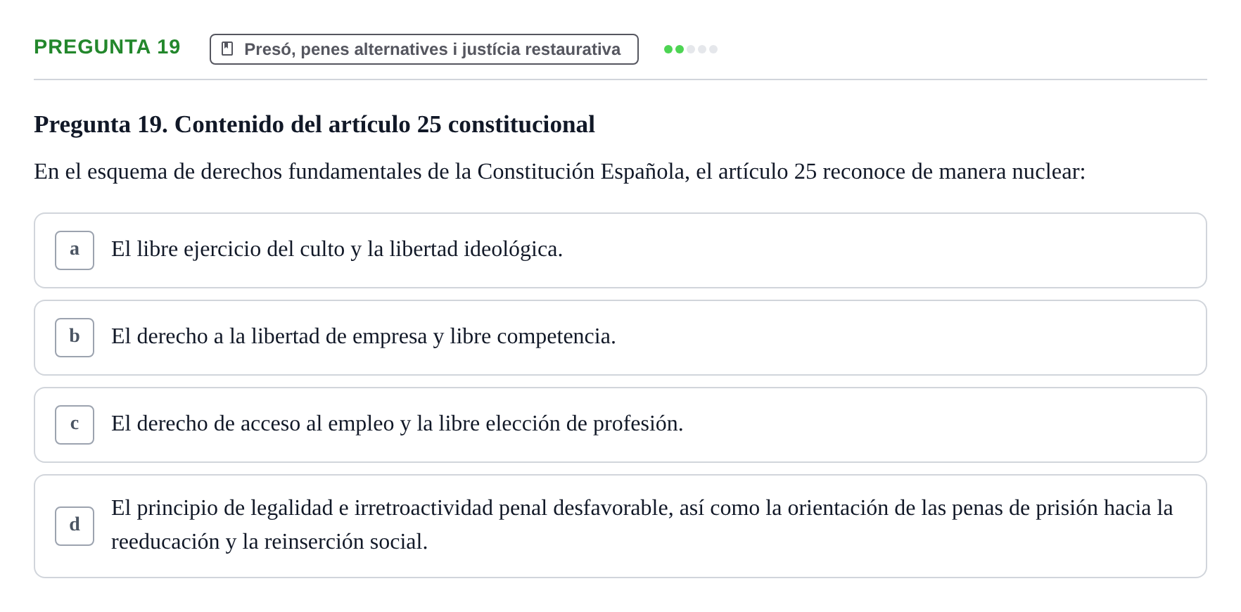 Enunciado: Pregunta 19