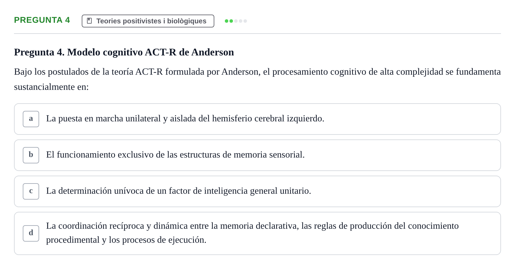 Enunciado: Pregunta 4