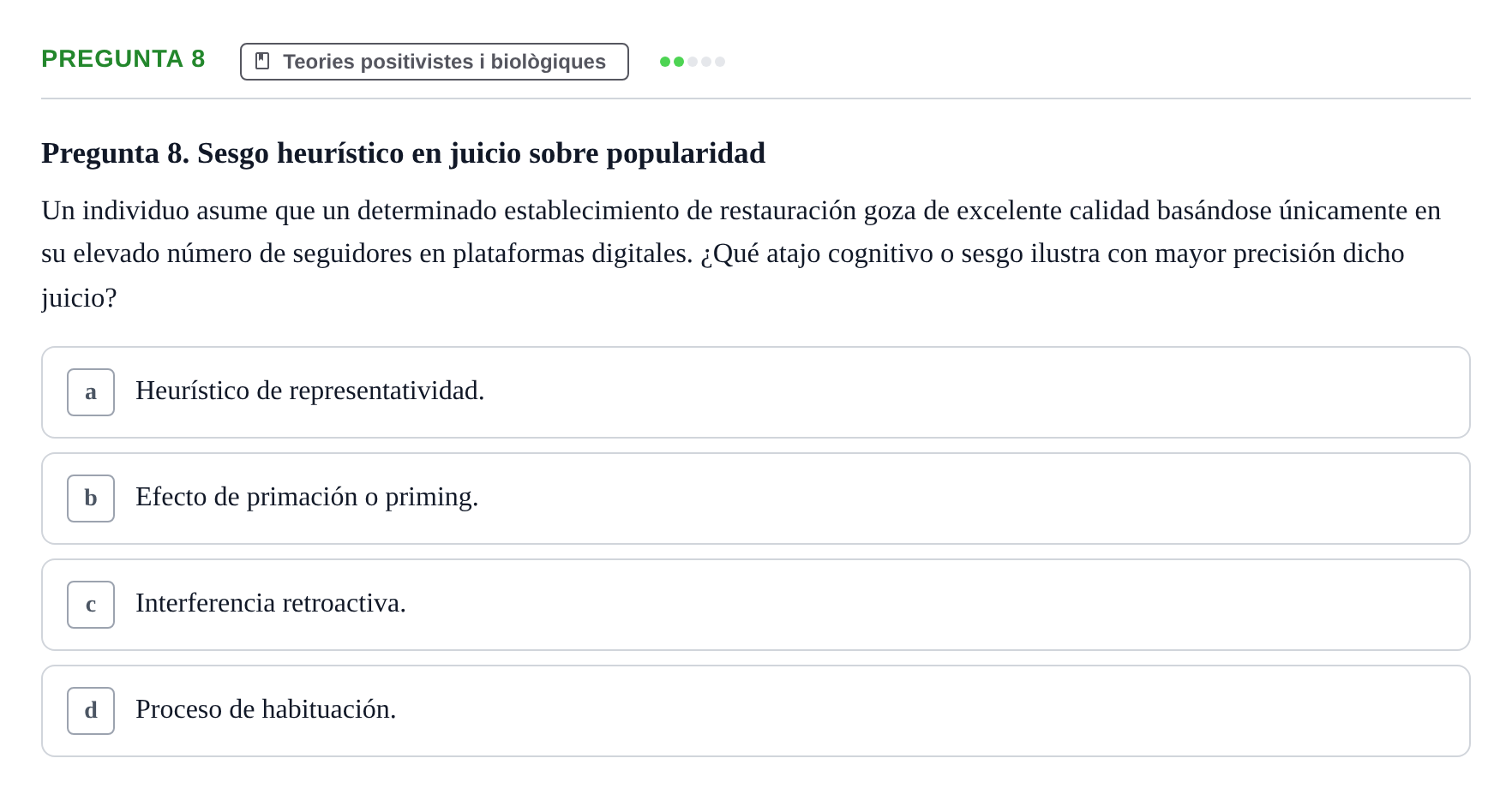 Enunciado: Pregunta 8
