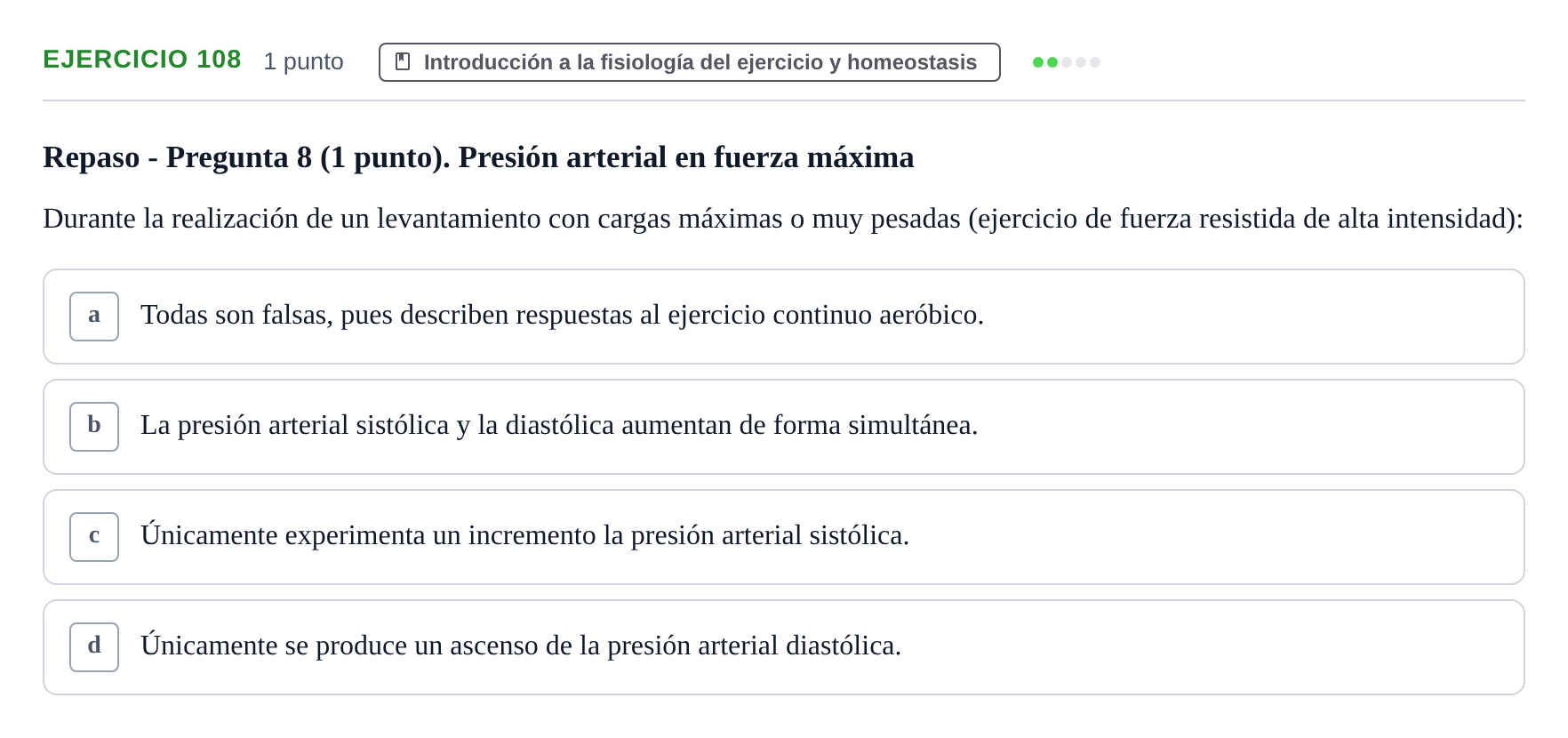 Enunciado: Problema 108 · Fisiología del Ejercicio I UPF Evaluaciones continuas de Fisiología del Ejercicio I (Bloques 1 y 2)