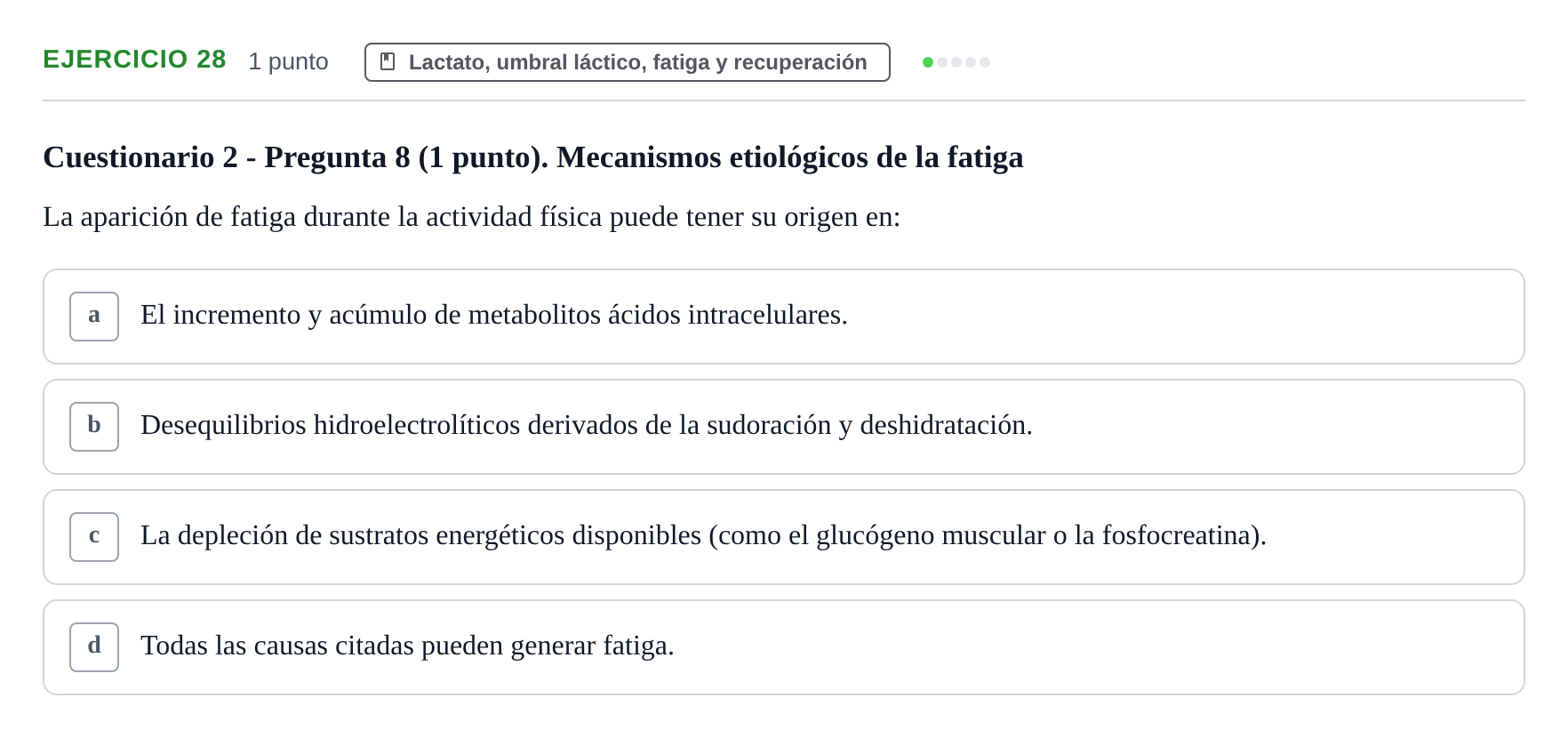 Enunciado: Problema 28 · Fisiología del Ejercicio I UPF Evaluaciones continuas de Fisiología del Ejercicio I (Bloques 1 y 2)