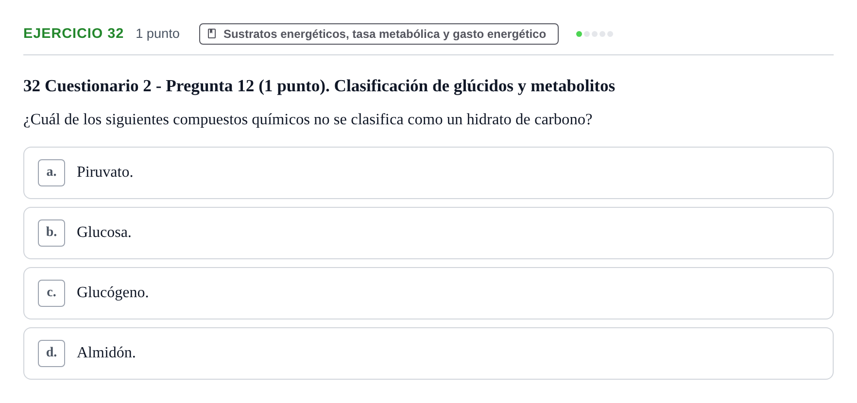 Enunciado: Problema 32 · Fisiología del Ejercicio I UPF Evaluaciones continuas de Fisiología del Ejercicio I (Bloques 1 y 2)