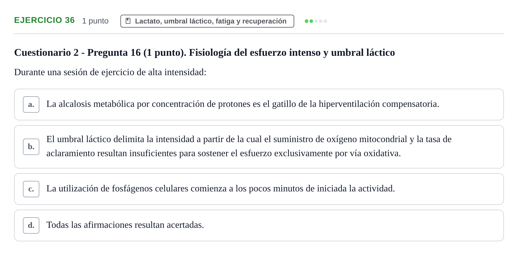 Enunciado: Problema 36 · Fisiología del Ejercicio I UPF Evaluaciones continuas de Fisiología del Ejercicio I (Bloques 1 y 2)