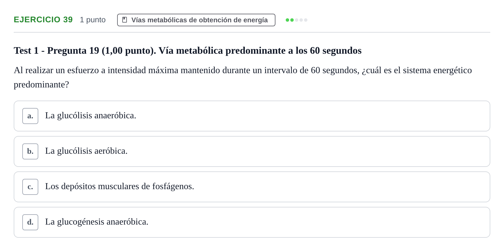 Enunciado: Problema 39 · Fisiología del Ejercicio I UPF Evaluaciones continuas de Fisiología del Ejercicio I (Bloques 1 y 2)