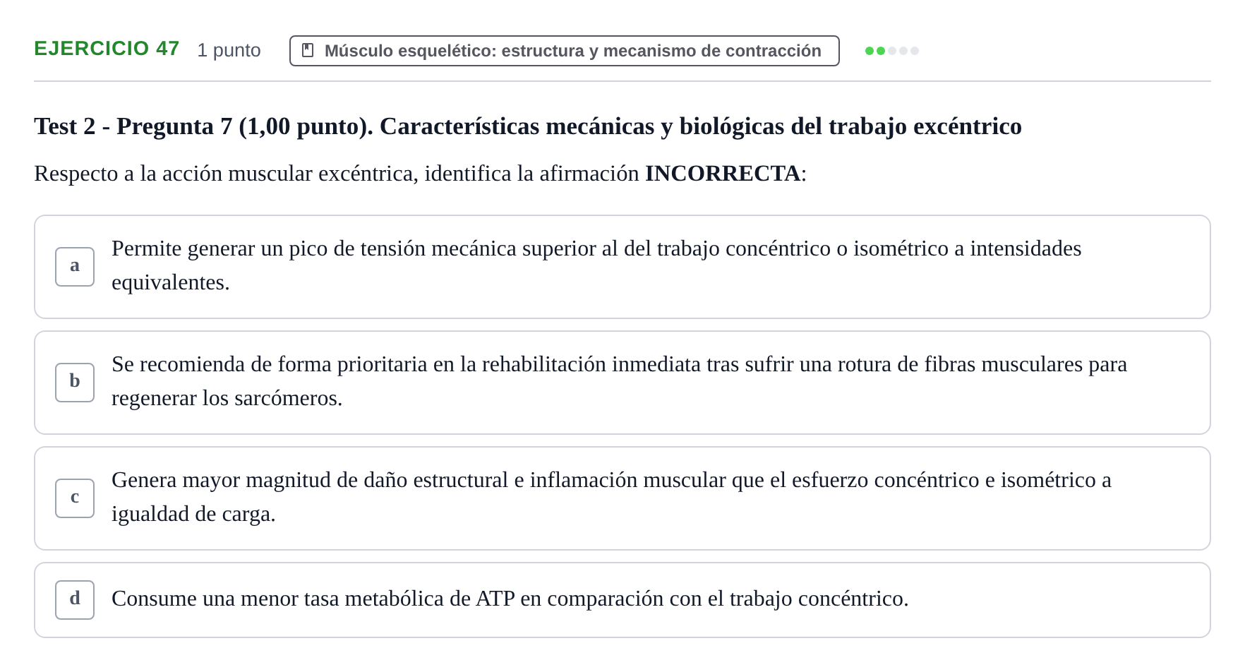 Enunciado: Problema 47 · Fisiología del Ejercicio I UPF Evaluaciones continuas de Fisiología del Ejercicio I (Bloques 1 y 2)