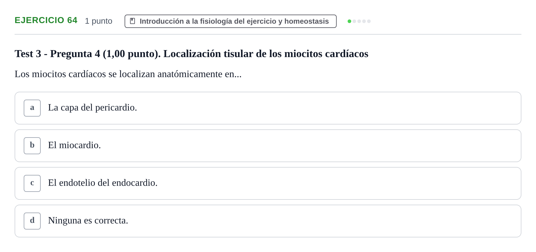 Enunciado: Problema 64 · Fisiología del Ejercicio I UPF Evaluaciones continuas de Fisiología del Ejercicio I (Bloques 1 y 2)