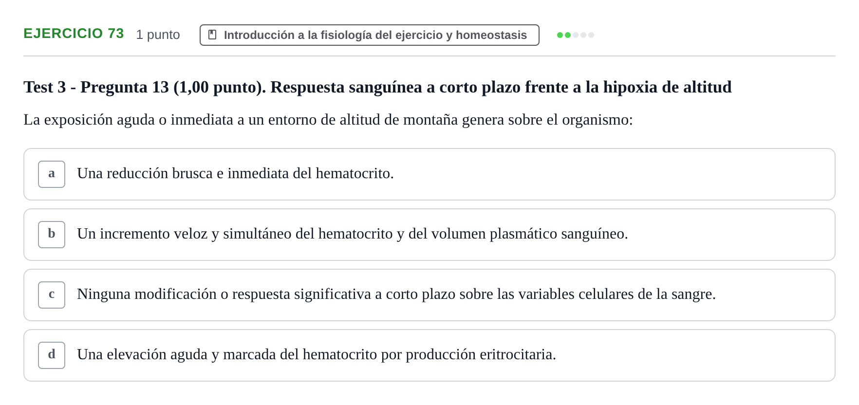 Enunciado: Problema 73 · Fisiología del Ejercicio I UPF Evaluaciones continuas de Fisiología del Ejercicio I (Bloques 1 y 2)
