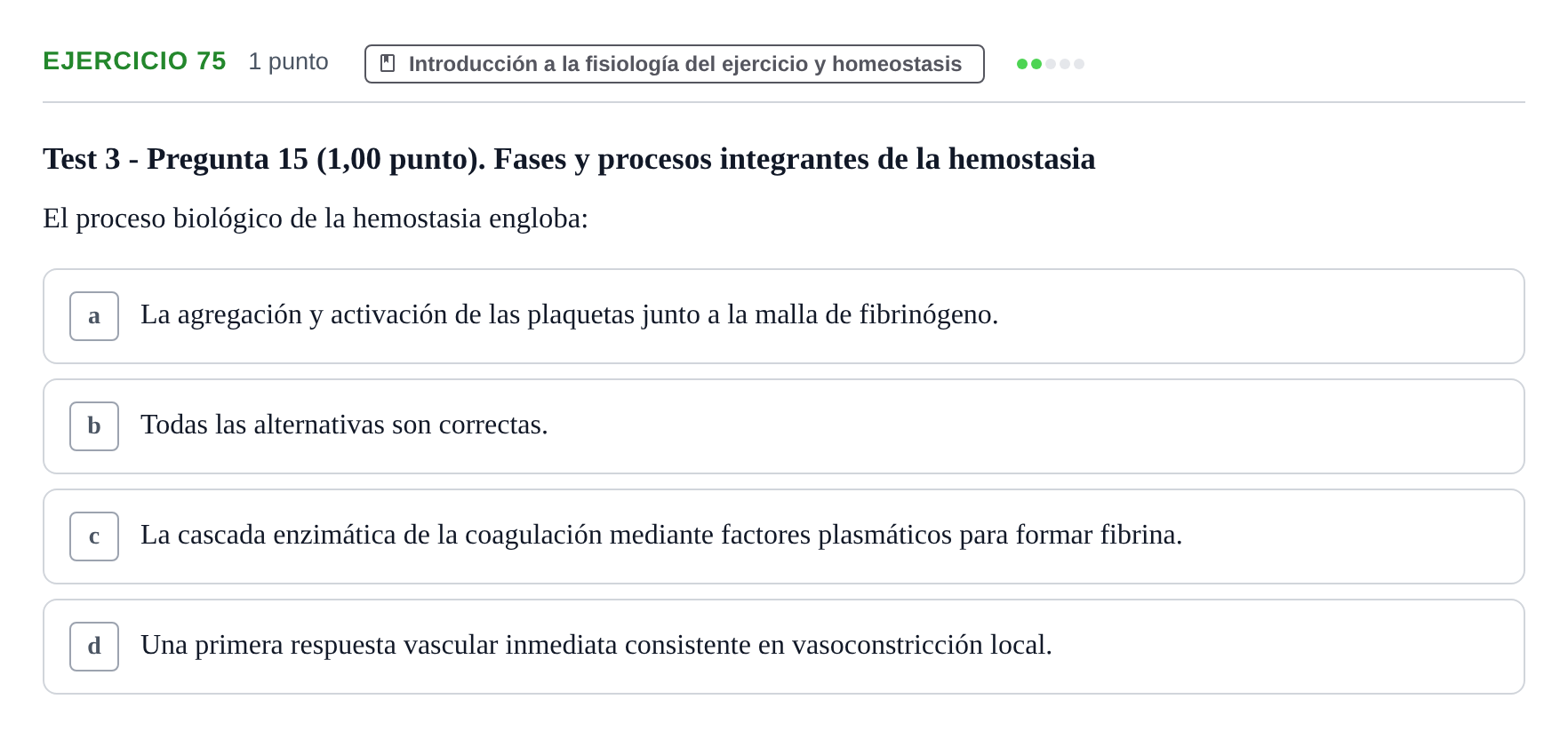 Enunciado: Problema 75 · Fisiología del Ejercicio I UPF Evaluaciones continuas de Fisiología del Ejercicio I (Bloques 1 y 2)