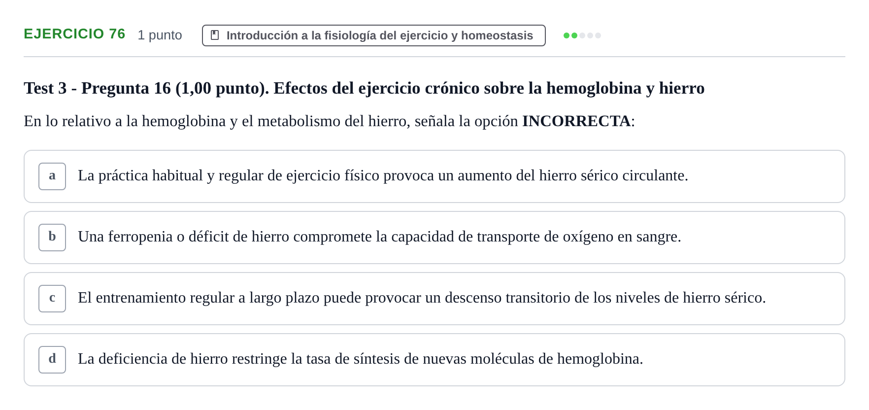 Enunciado: Problema 76 · Fisiología del Ejercicio I UPF Evaluaciones continuas de Fisiología del Ejercicio I (Bloques 1 y 2)