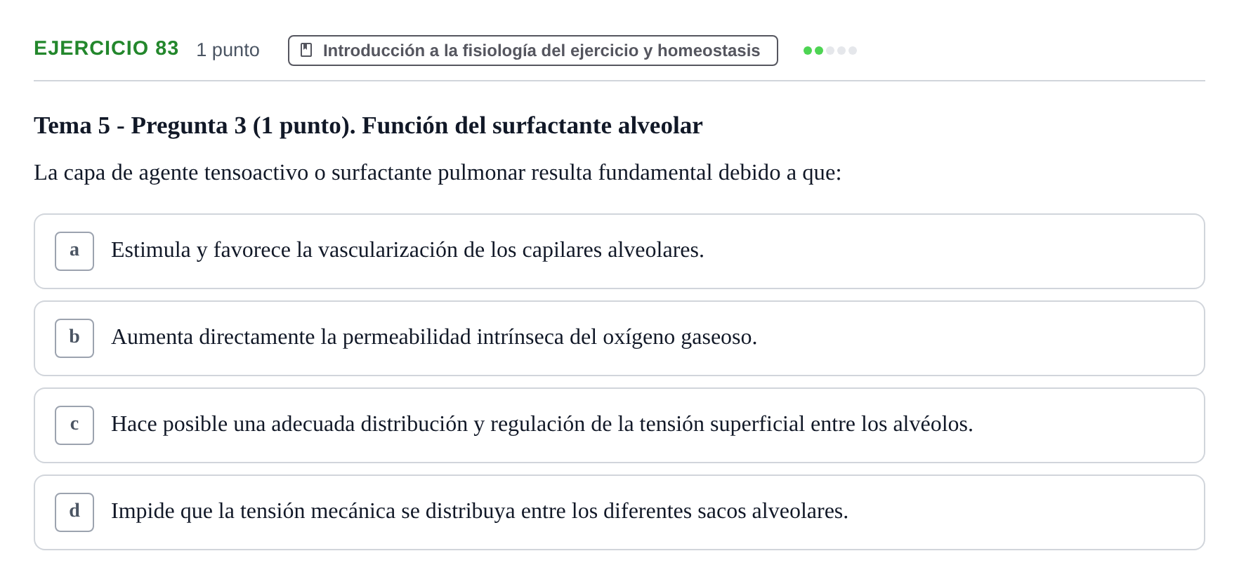 Enunciado: Problema 83 · Fisiología del Ejercicio I UPF Evaluaciones continuas de Fisiología del Ejercicio I (Bloques 1 y 2)