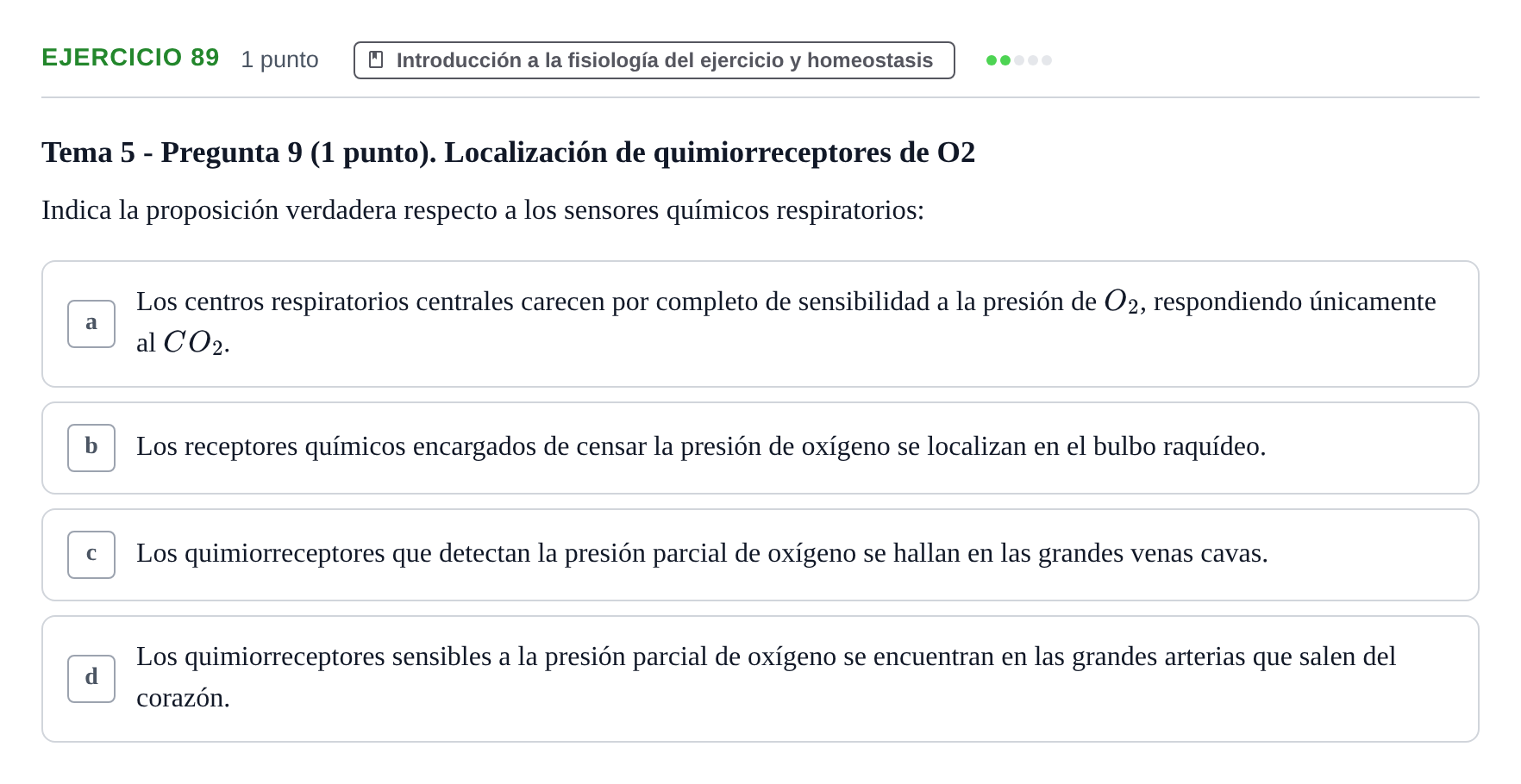 Enunciado: Problema 89 · Fisiología del Ejercicio I UPF Evaluaciones continuas de Fisiología del Ejercicio I (Bloques 1 y 2)