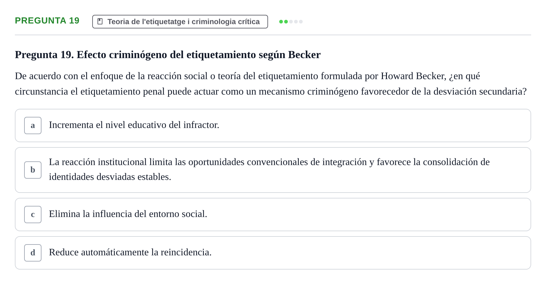 Enunciado: Pregunta 19