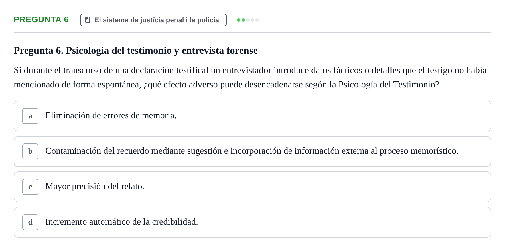 Enunciado: Pregunta 6