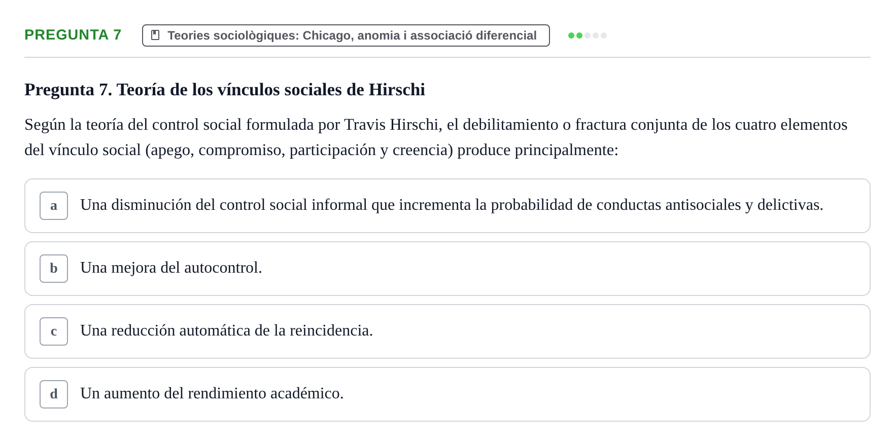Enunciado: Pregunta 7