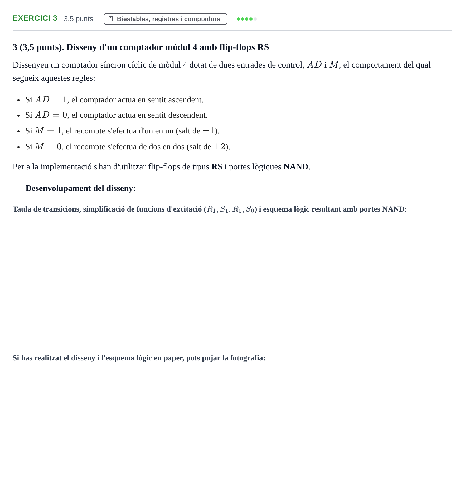 Enunciado: Problema 3 · Estructura de Computadors I UDL 2014