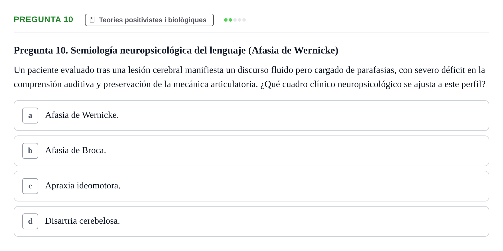 Enunciado: Pregunta 10