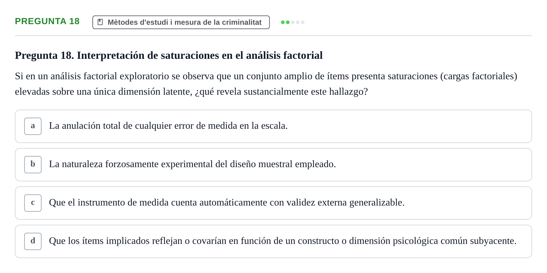 Enunciado: Pregunta 18