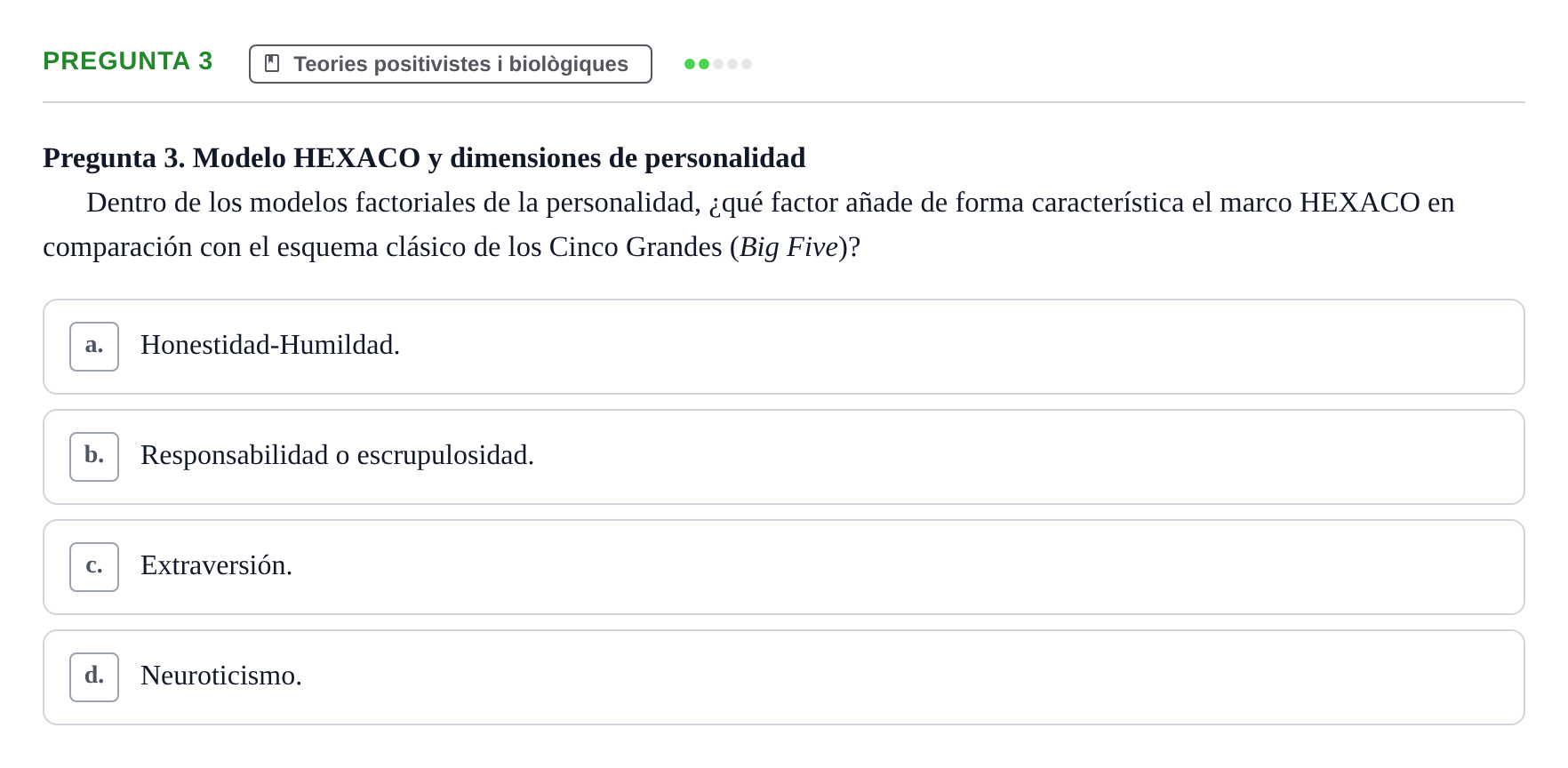 Enunciado: Pregunta 3