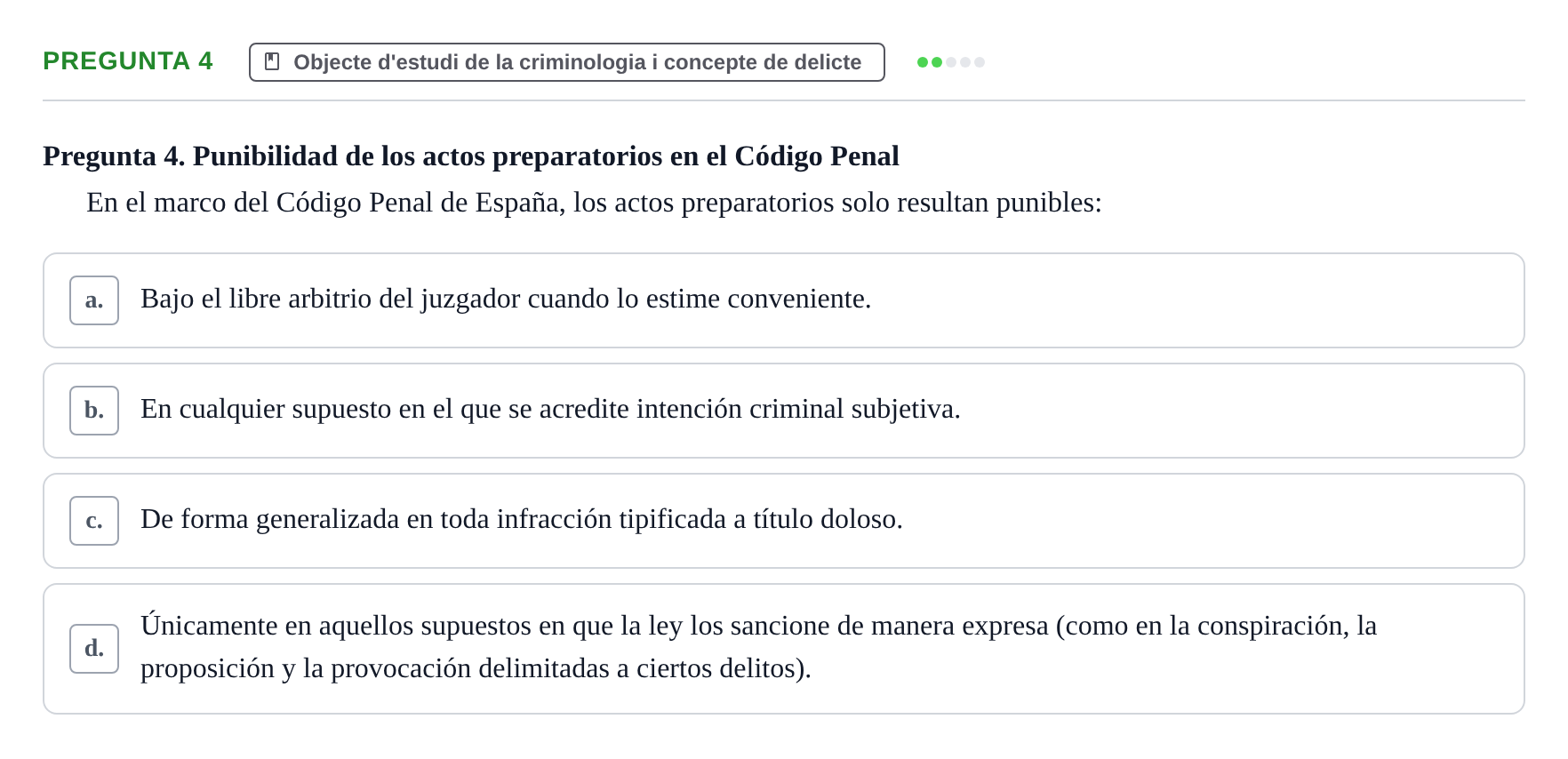 Enunciado: Pregunta 4