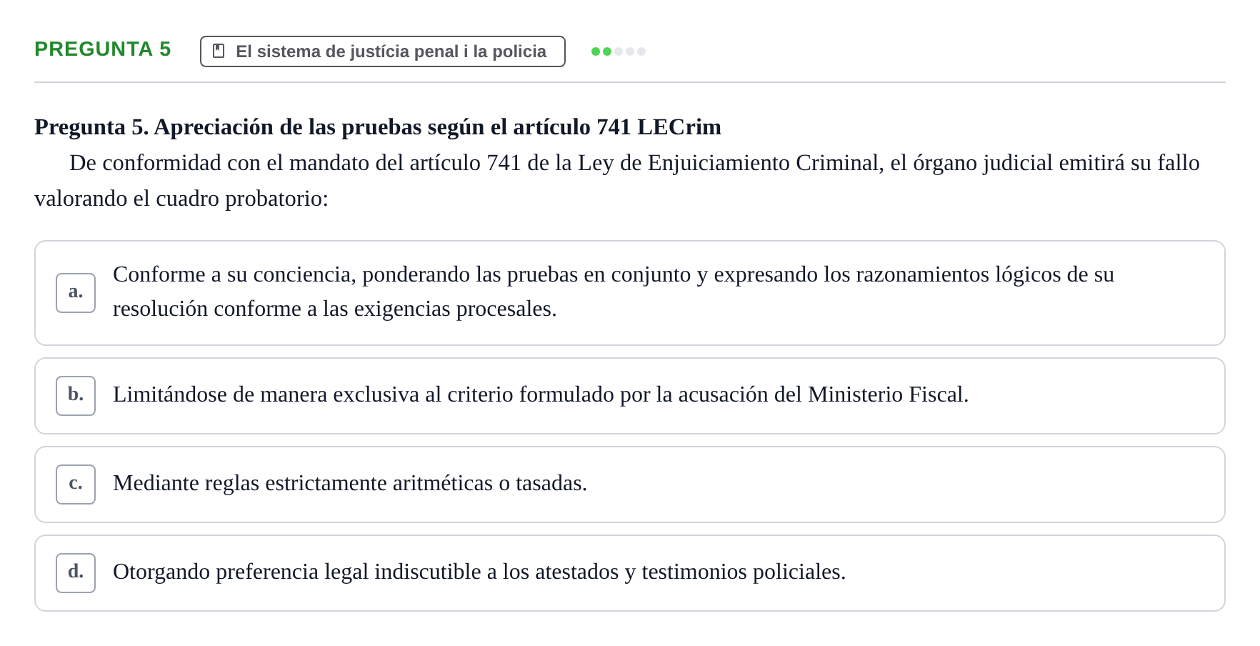 Enunciado: Pregunta 5