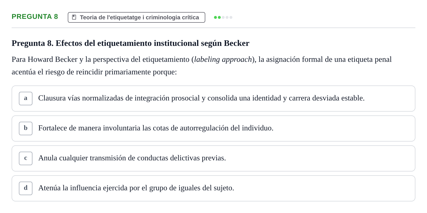 Enunciado: Pregunta 8