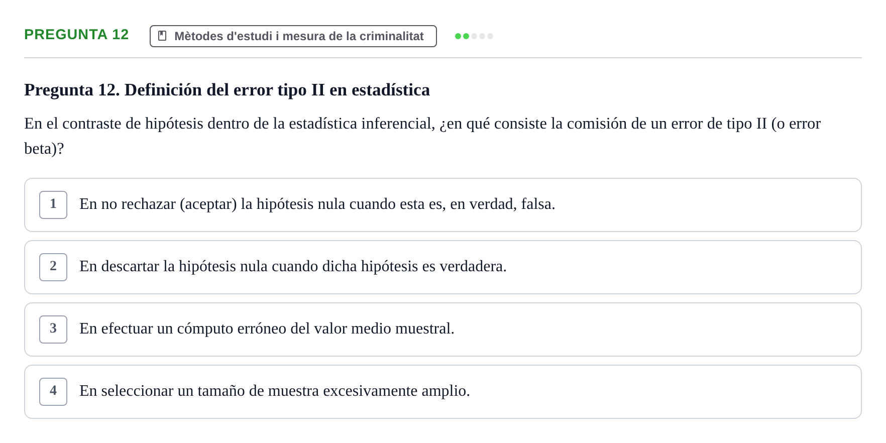 Enunciado: Pregunta 12