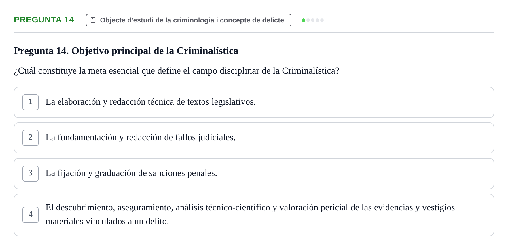 Enunciado: Pregunta 14