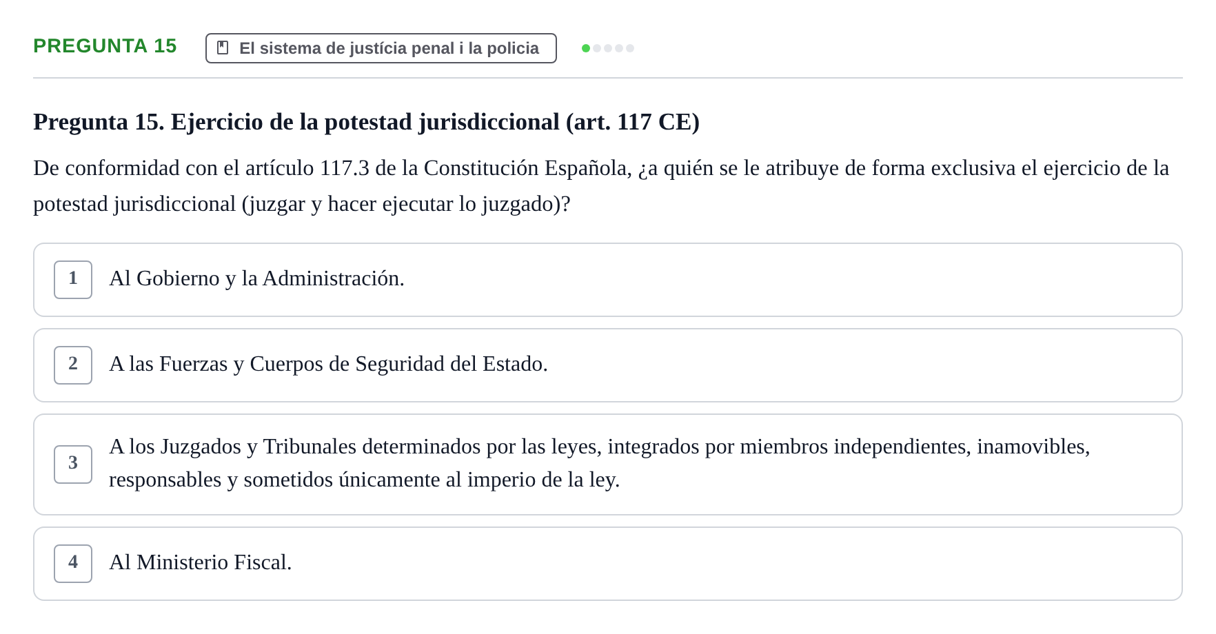 Enunciado: Pregunta 15