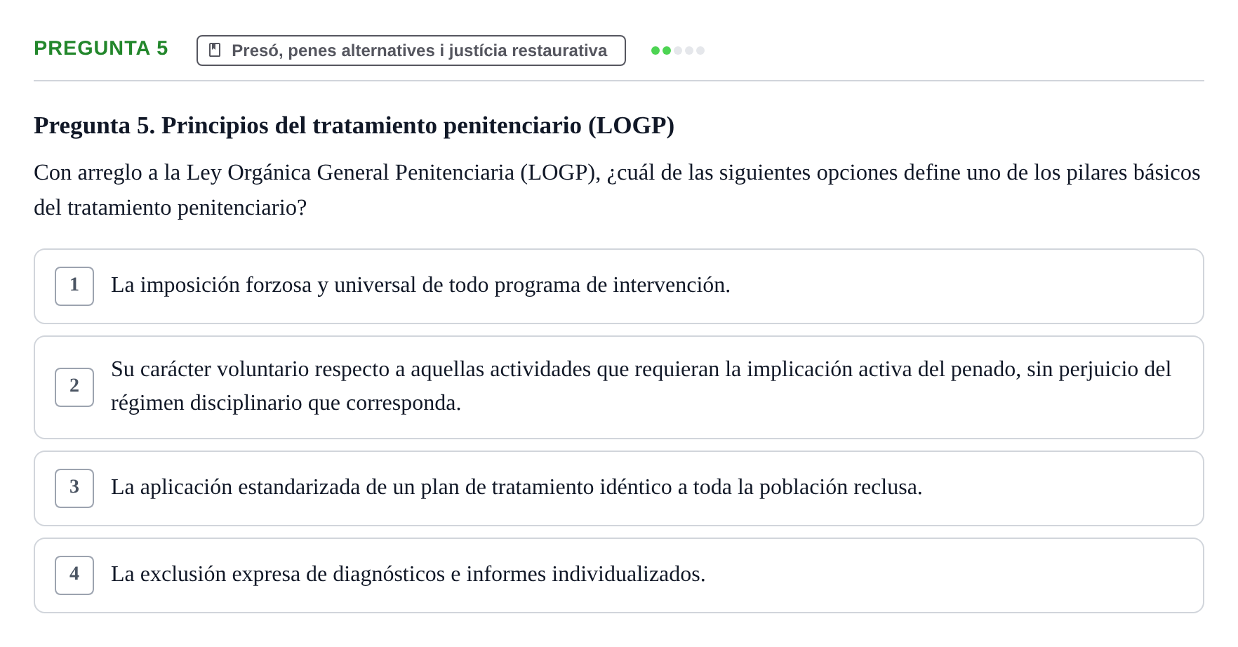Enunciado: Pregunta 5