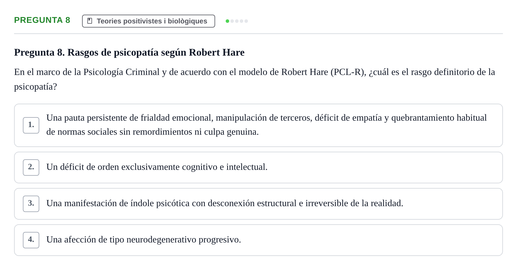 Enunciado: Pregunta 8