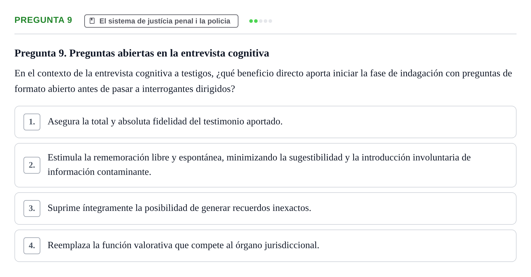 Enunciado: Pregunta 9