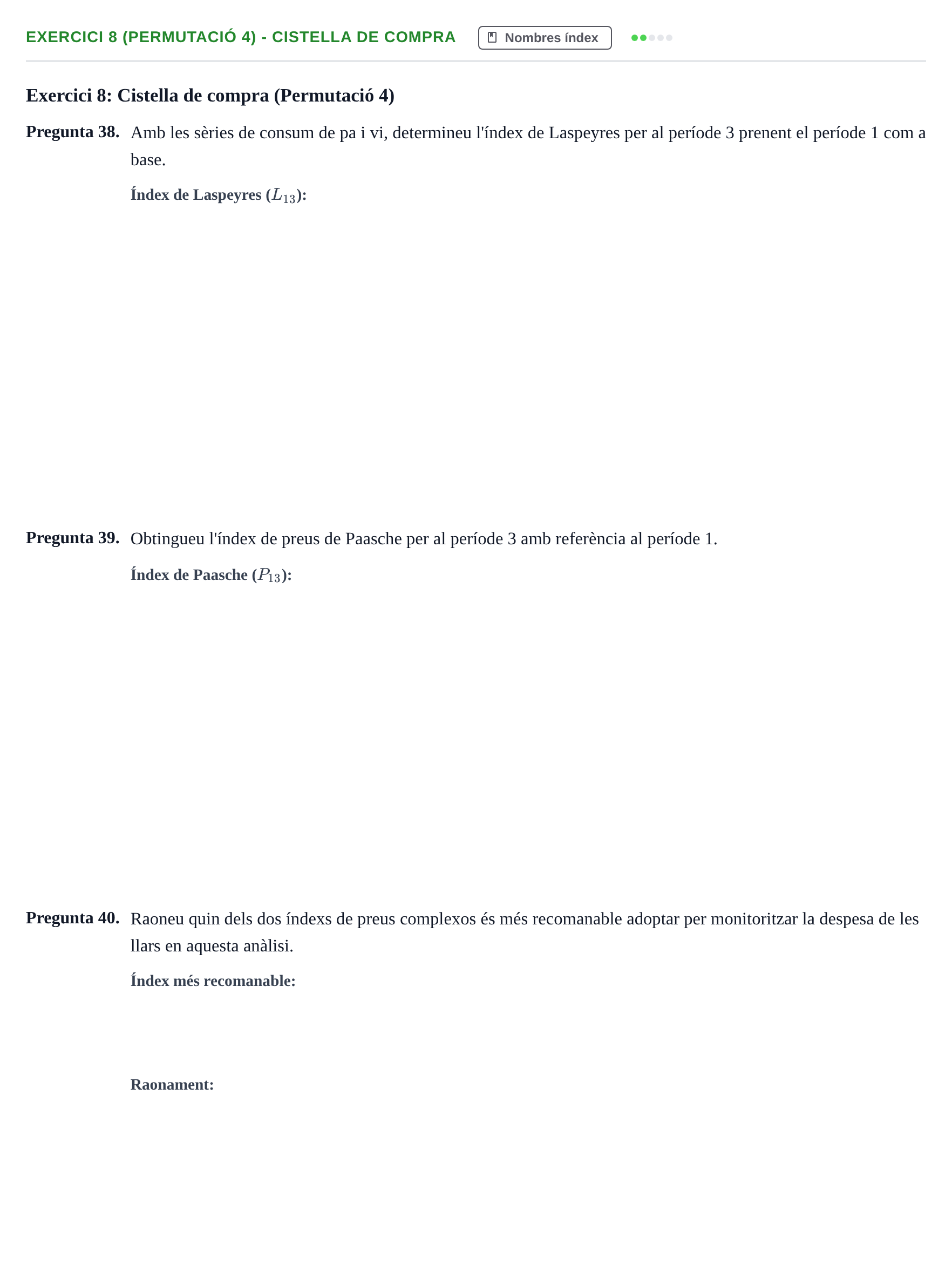 Enunciado: Exercici 8 (Permutació 4) - Cistella de compra · Anàlisi de Dades UPF 2012