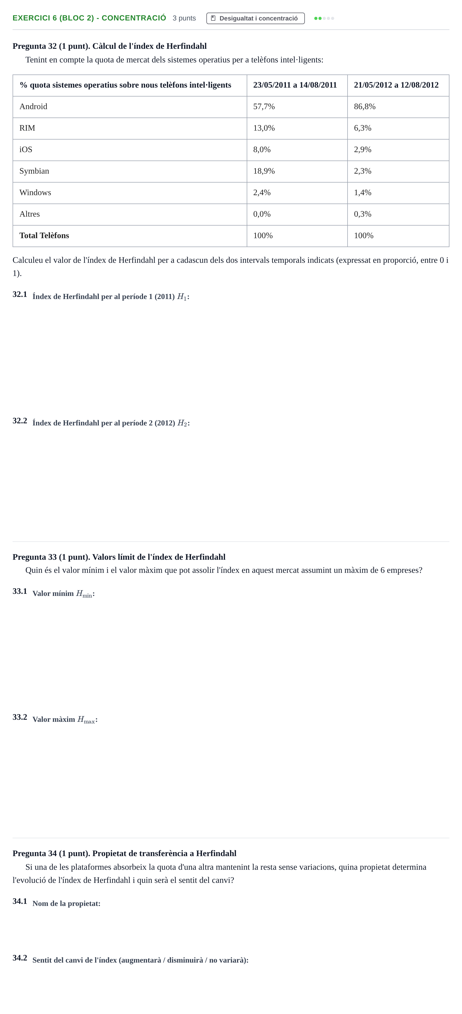 Enunciado: Exercici 6 (Bloc 2) - Concentració · Anàlisi de Dades UPF 2012