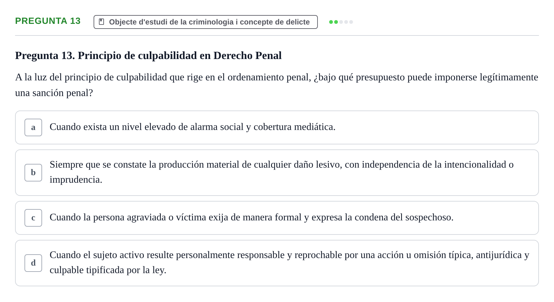 Enunciado: Pregunta 13