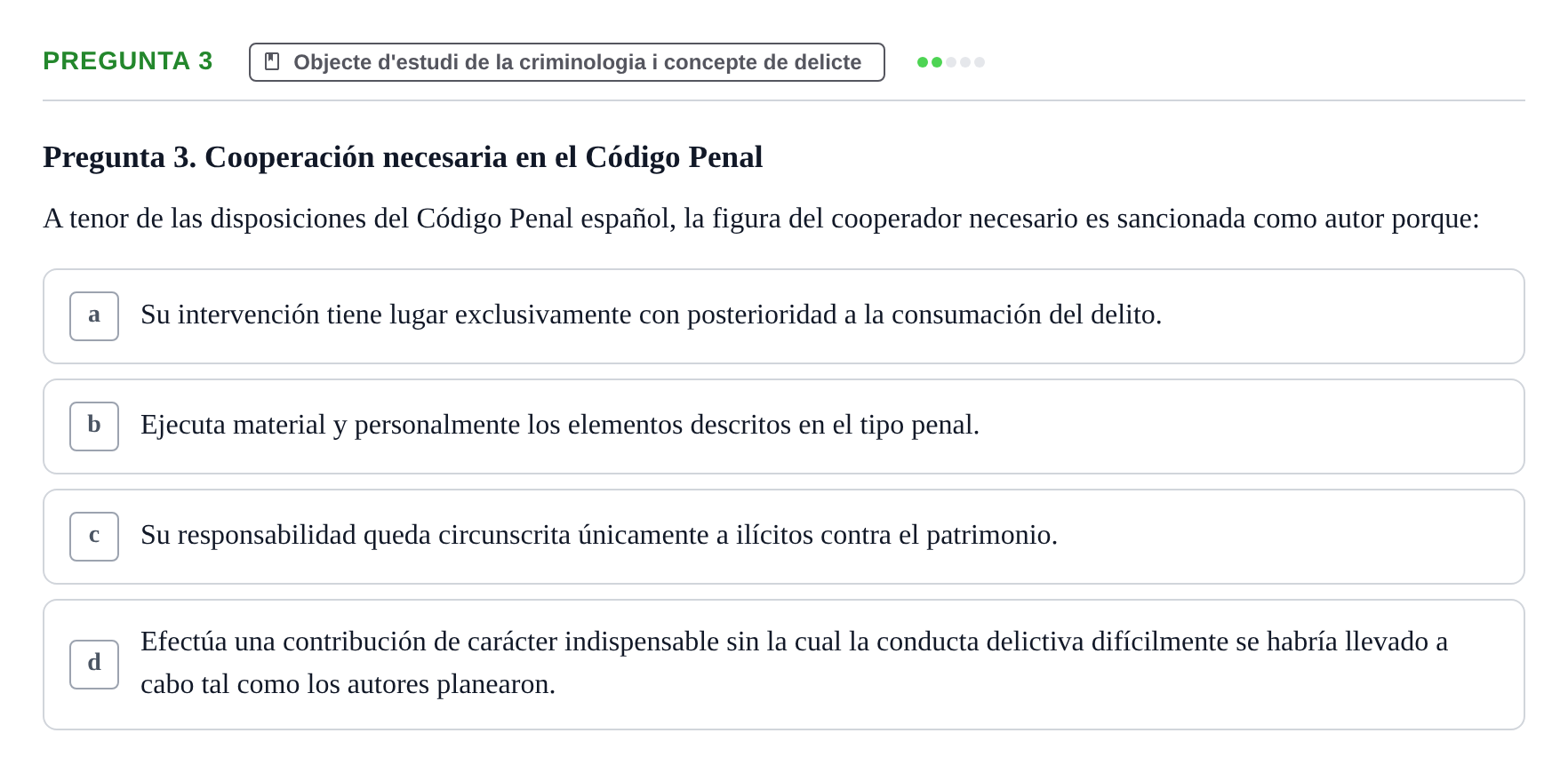Enunciado: Pregunta 3
