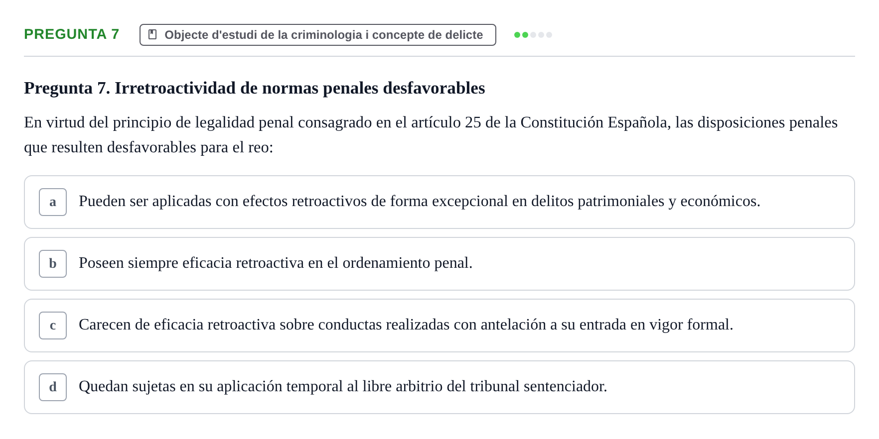 Enunciado: Pregunta 7