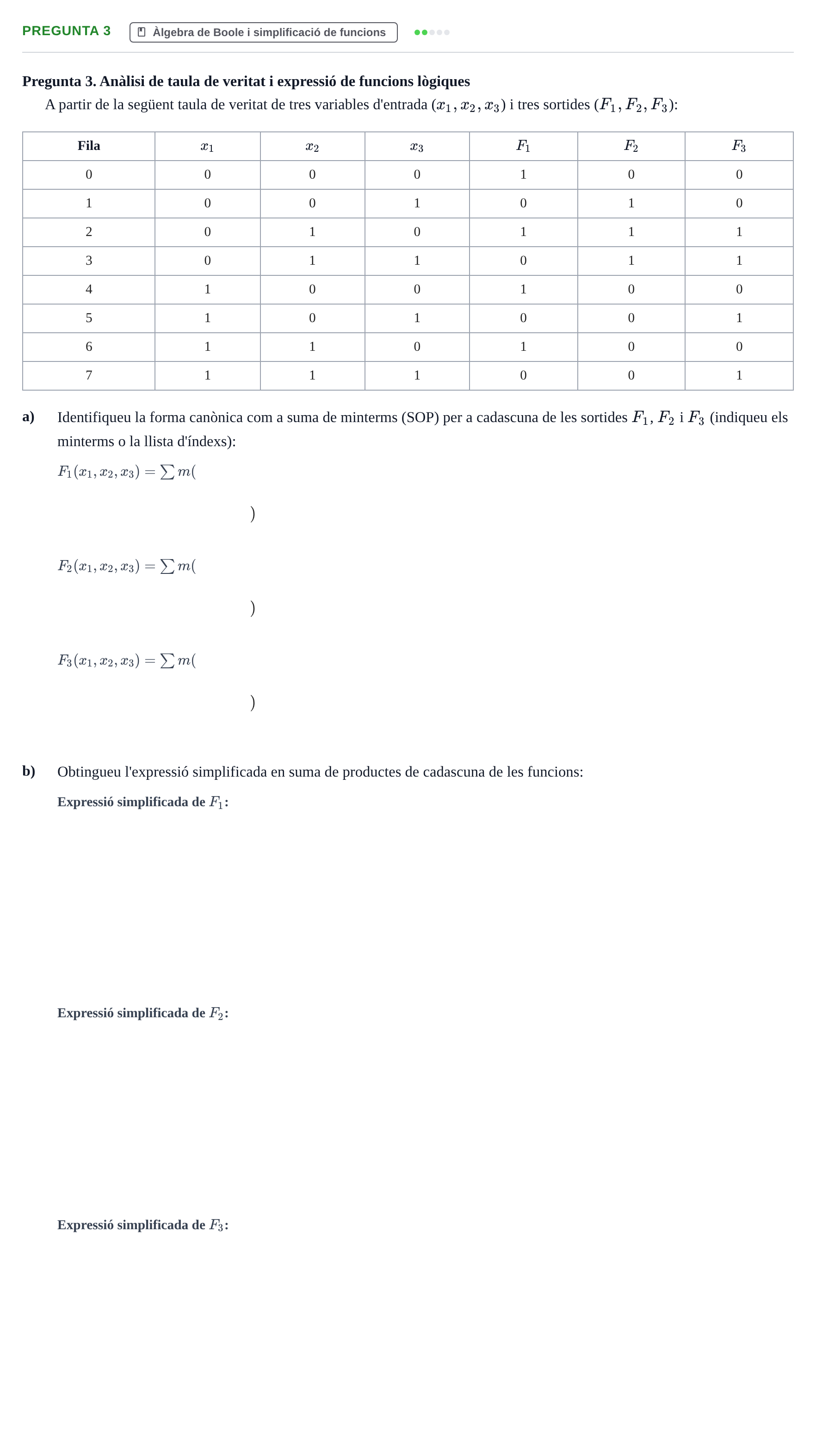 Enunciado: Pregunta 3 · Estructura de Computadors I UDL 2018