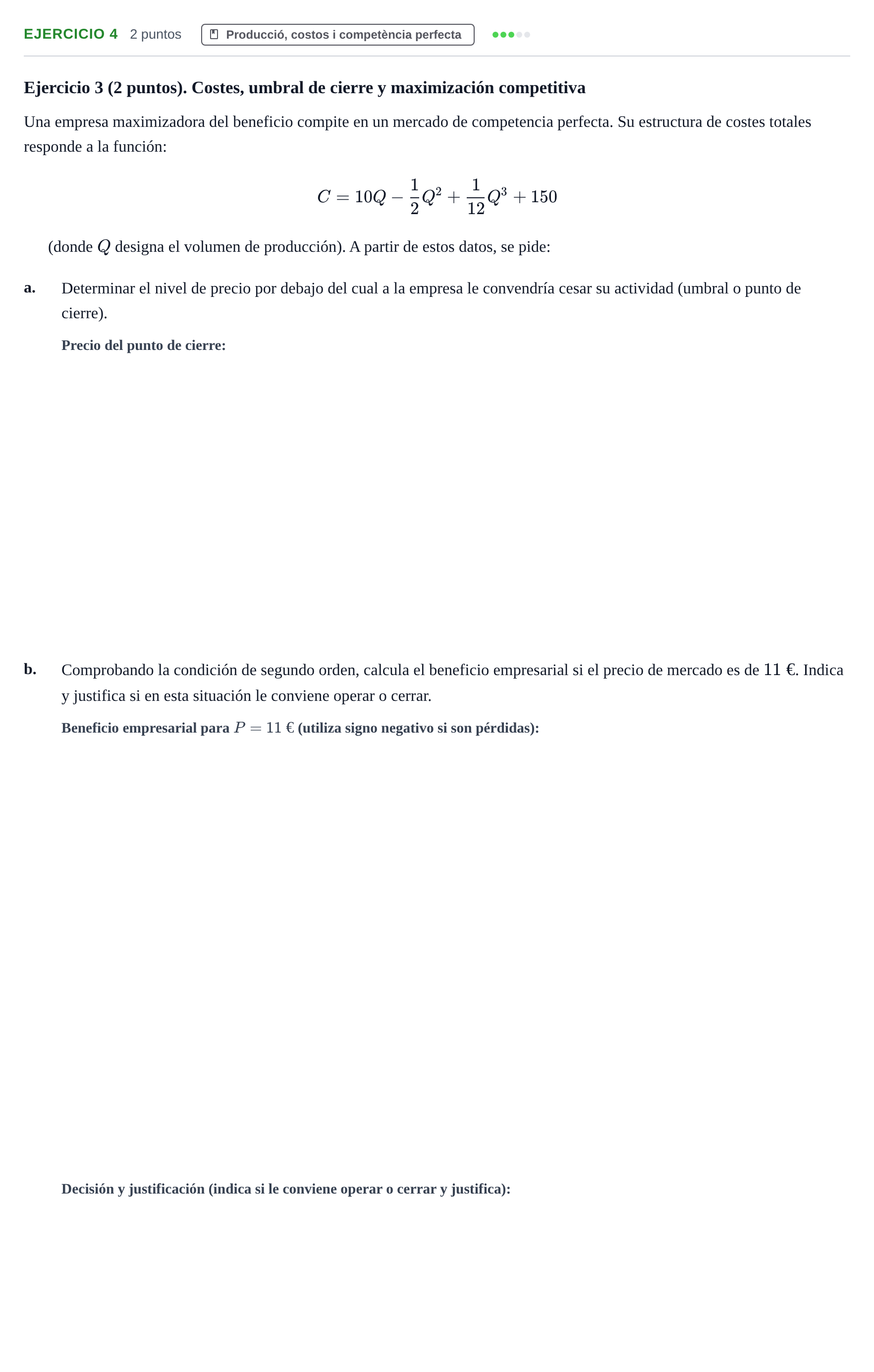 Enunciado: Problema 4 · Organització i Gestió d'Empreses UAB 2000