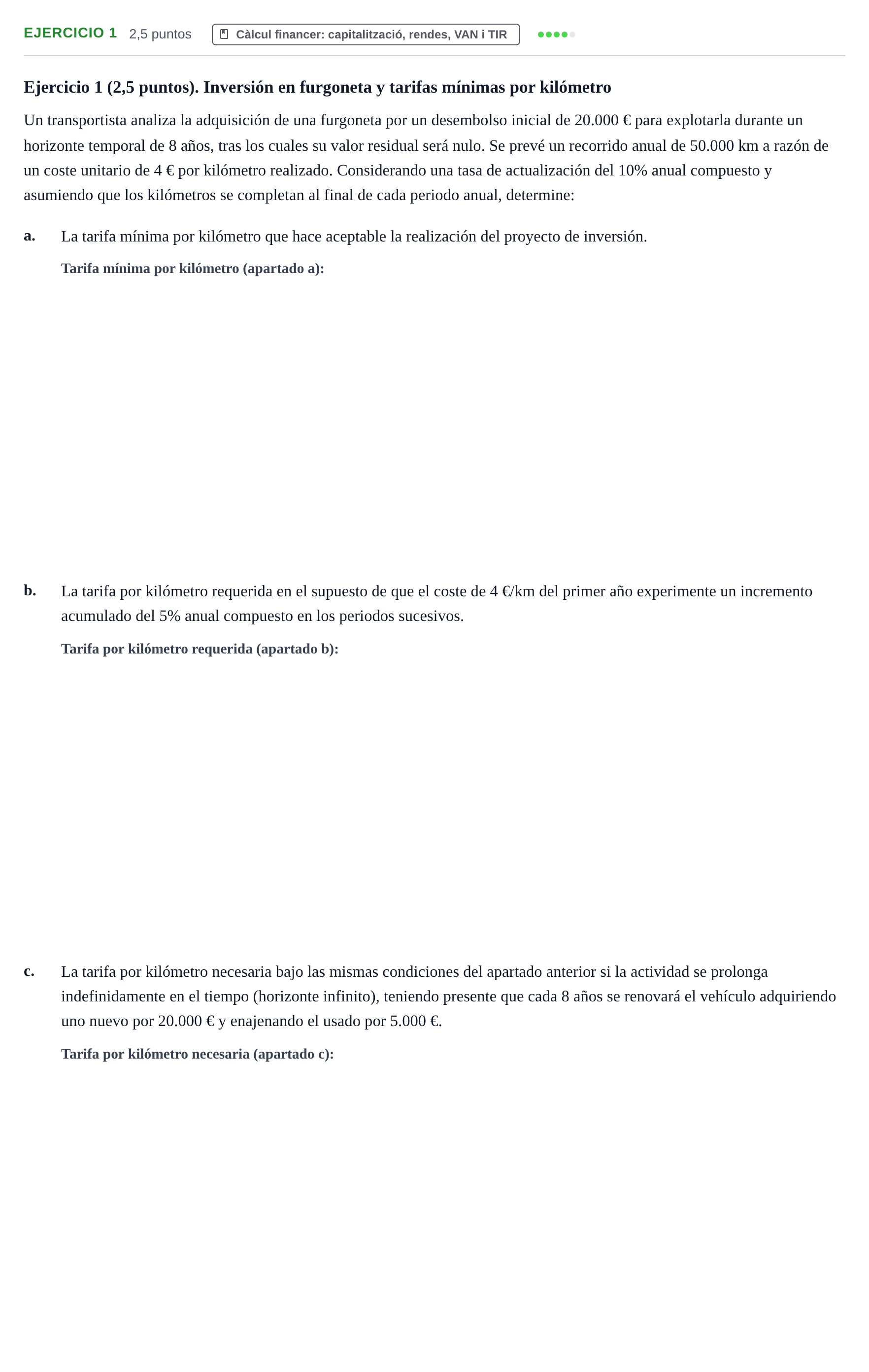 Enunciado: Ejercicio 1 · Organització i Gestió d'Empreses UAB 2022