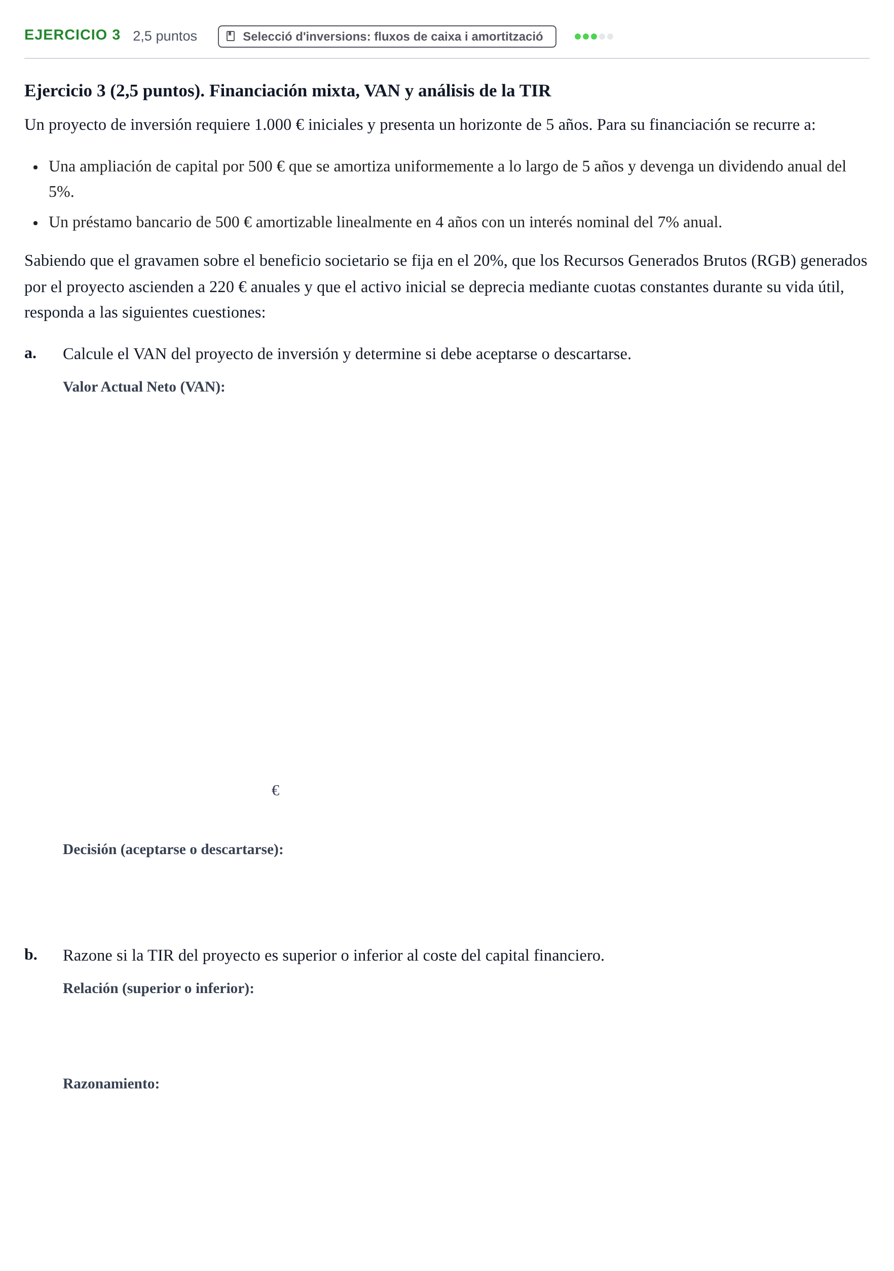Enunciado: Ejercicio 3 · Organització i Gestió d'Empreses UAB 2022