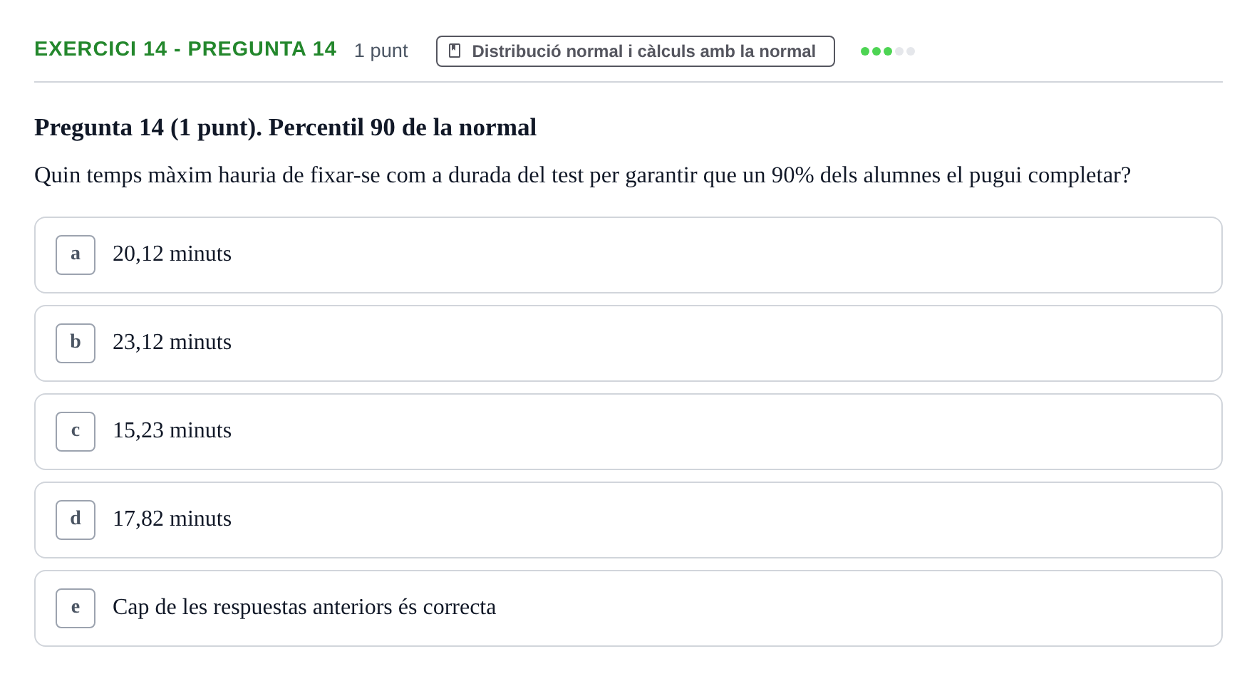 Enunciado: Ejercicio 14 - Pregunta 14 · Anàlisi de Dades UPF 2014