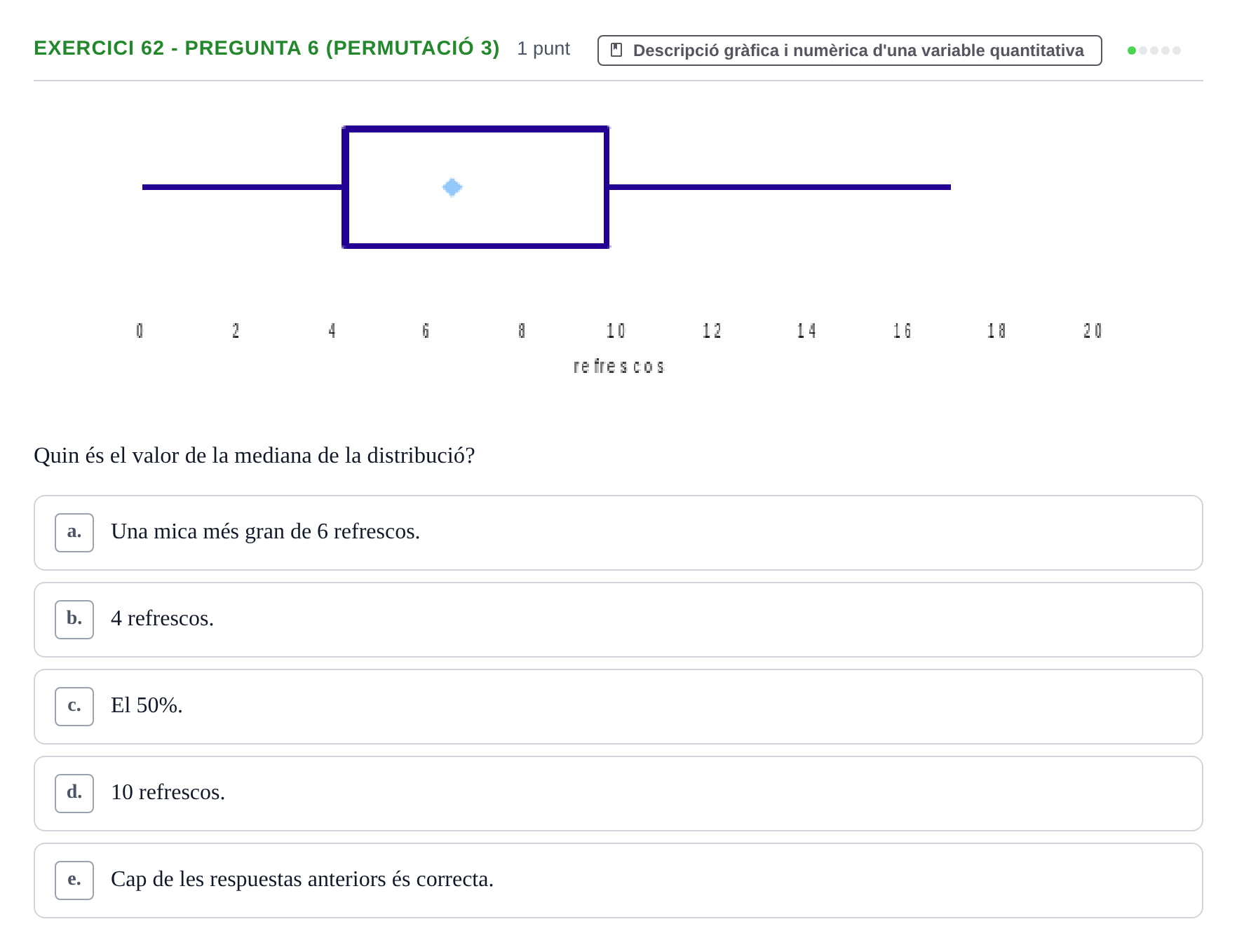 Enunciado: Ejercicio 62 - Pregunta 6 (Permutació 3) · Anàlisi de Dades UPF 2014